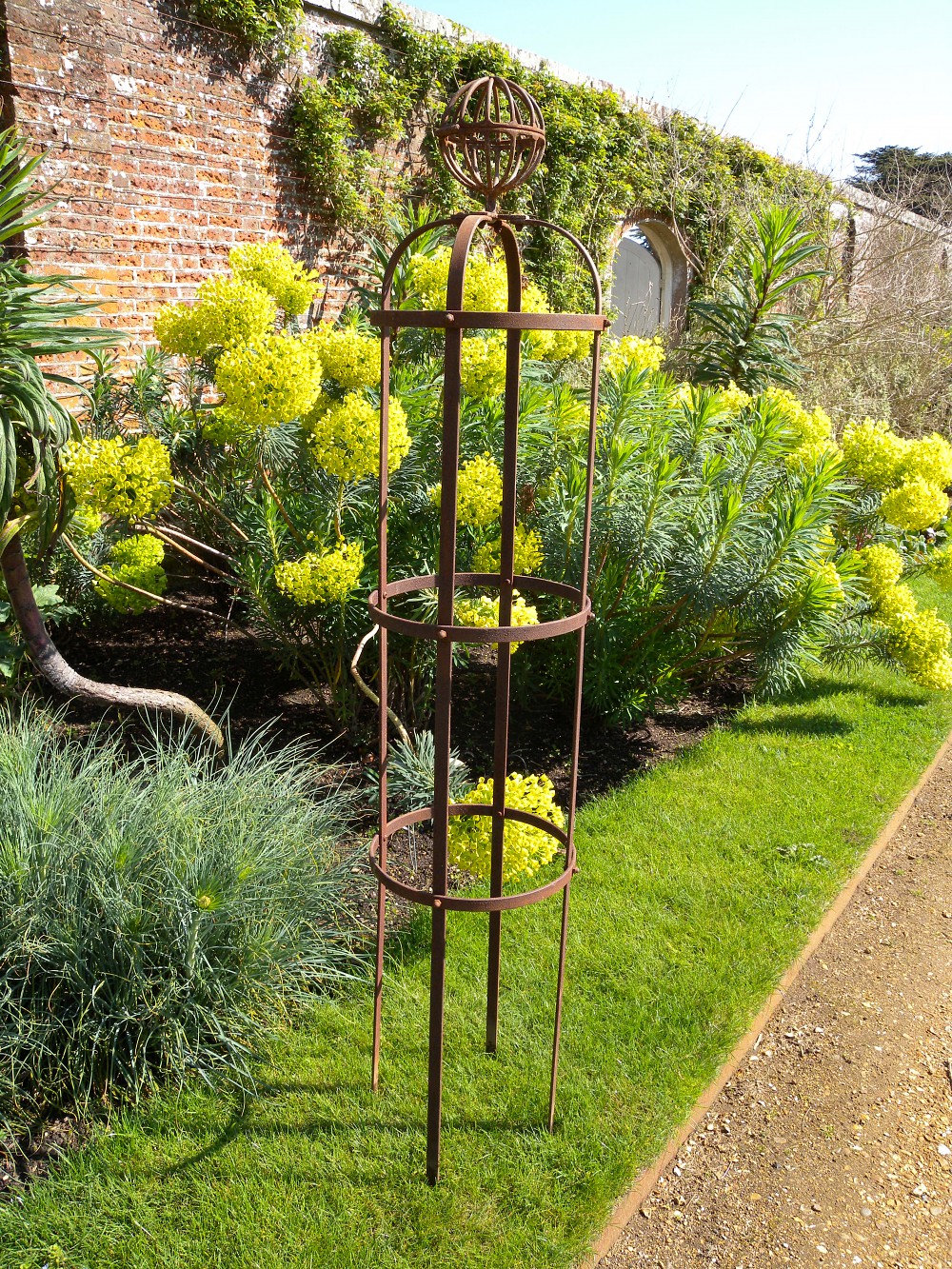 Garden Obelisks - Support 4 Plants - Sturdy Re-Bar Steel