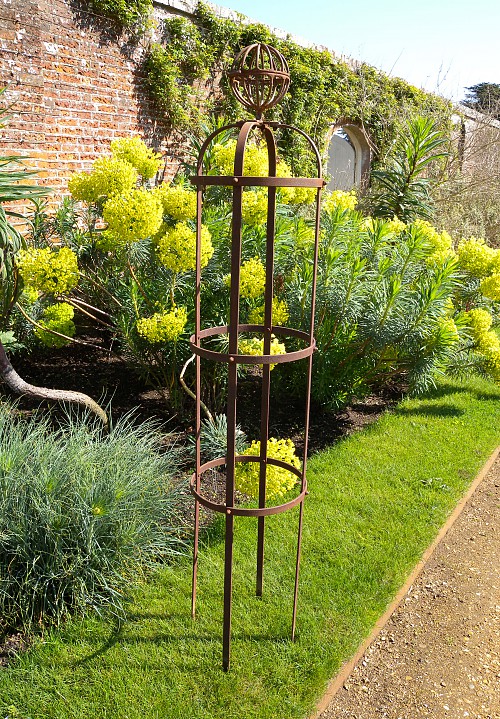 Garden Obelisks Support 4 Plants Sturdy ReBar Steel